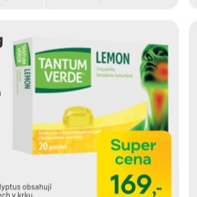 TANTUM VERDE LEMON 3 mg 20 pastilek