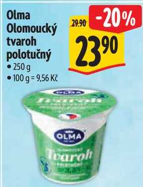 Olma Olomoucký tvaroh polotučný, 250 g