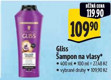 Gliss Šampon na vlasy, 400 ml
