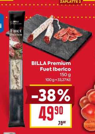 BILLA Premium Fuet Iberico 150 g