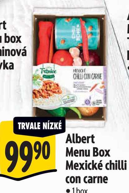 Albert Menu Box Mexické chilli con carne