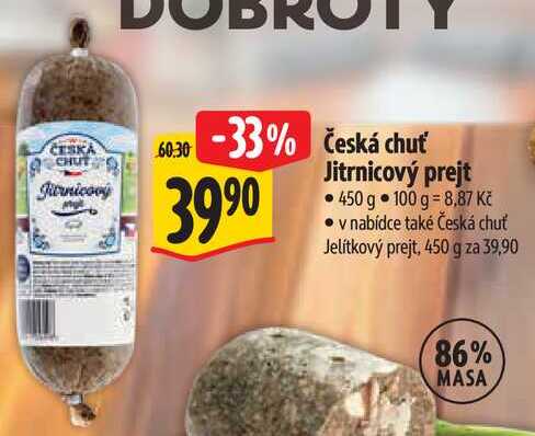 Česká chuť Jitrnicový prejt, 450 g