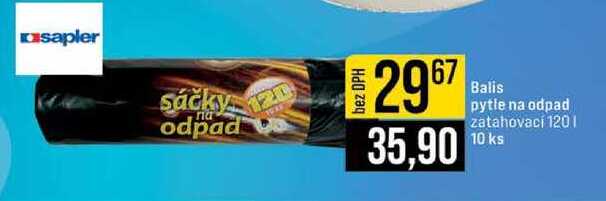 Balis pytle na odpad zatahovací 120 l 10 ks