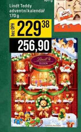 Lindt Teddy adventní kalendář 170 g