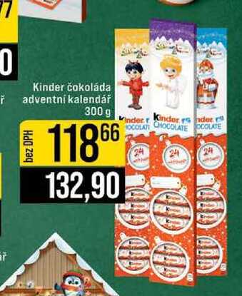 Kinder čokoláda adventní kalendář 300 g