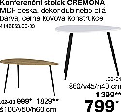 Konferenční stolek CREMONA