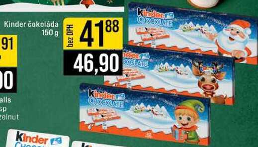 Kinder čokoláda 150 g 