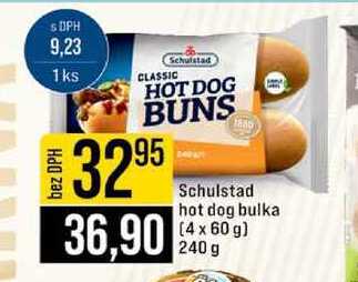 Schulstad hot dog bulka (4 x 60 g) 240 g