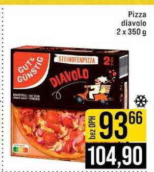 GUT & GÜNSTIG Pizza diavolo 2 x 350 g