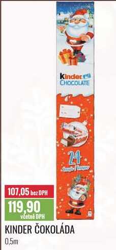 KINDER ČOKOLÁDA 0,5m