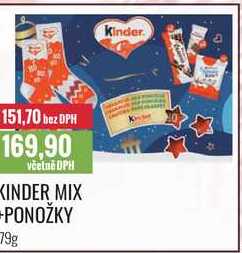 KINDER MIX-PONOŽKY 79g