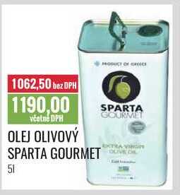 OLEJ OLIVOVÝ SPARTA GOURMET 5l