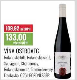 VÍNA OSTROVEC 0,75l