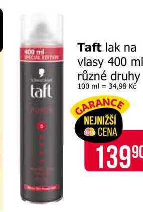 Taft lak na vlasy 400 ml různé druhy 