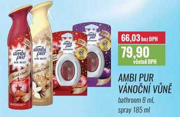 AMBI PUR VÁNOČNÍ VŮNĚ bathroom 8 ml, spray 185 ml
