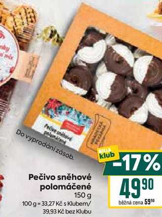 Pečivo sněhové polomáčené 150 g