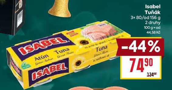 Isabel Tuňák 3x 80/od 156 g 