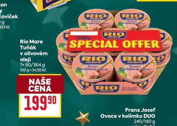 Rio Mare Tuňák v olivovém oleji 7× 80/364 g 