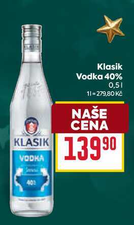 Klasik Vodka 40% 0,5l