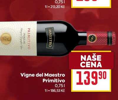 Vigne del Maestro Primitivo 0,75l
