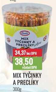 MIX TYČINKY A PRECLÍKY 300g