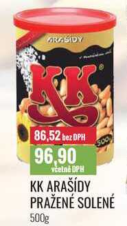 KK ARAŠÍDY PRAŽENÉ SOLENÉ 500g 