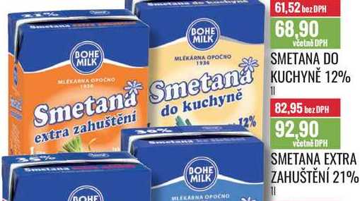 SMETANA EXTRA ZAHUŠTĚNÍ 21% 1l