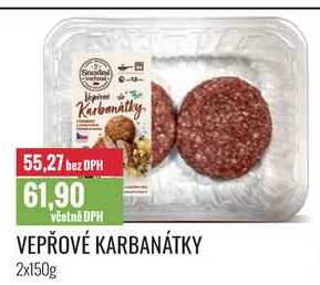 VEPŘOVÉ KARBANÁTKY 2x150g