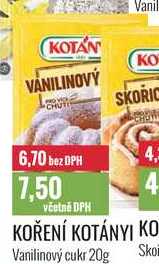 KOŘENÍ KOTÁNYI KO Vanilinový cukr 20g