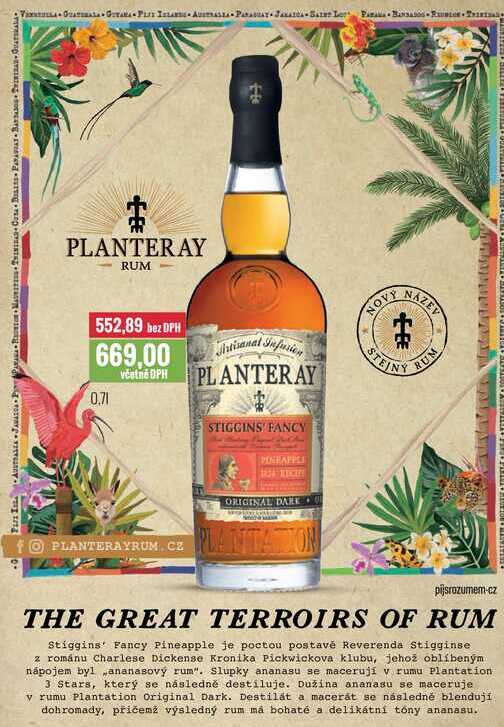 PLANTERAY RUM STIGGINS FANCY 0,7l