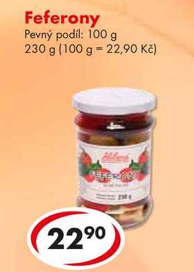 Feferony, 230 g
