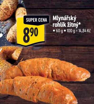   Mlynářský rohlík žitný 60 g
