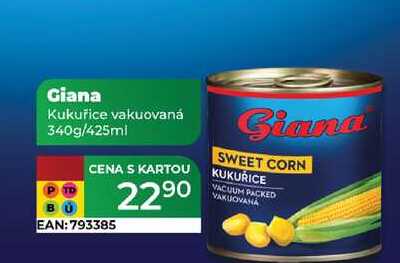 Giana Kukuřice vakuovaná 340g/425ml  