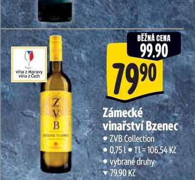  Zámecké vinařství Bzenec 0,75 l