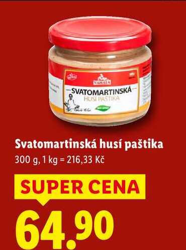Svatomartinská husí paštika, 300 g