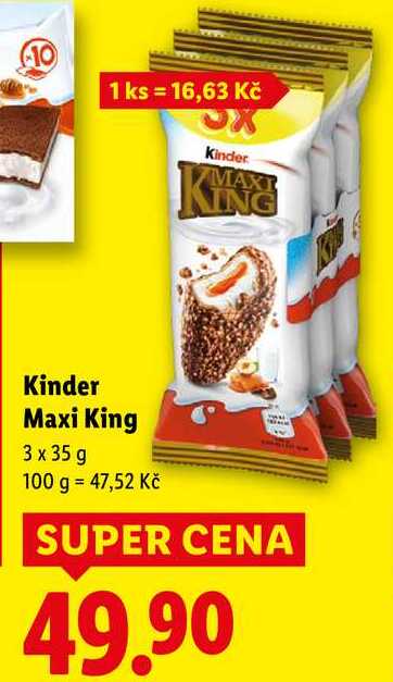 Kinder Maxi King, 3x 35 g