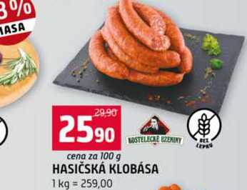 Hasičská klobása 100g