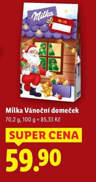 Milka Vánoční domeček, 70,2 g