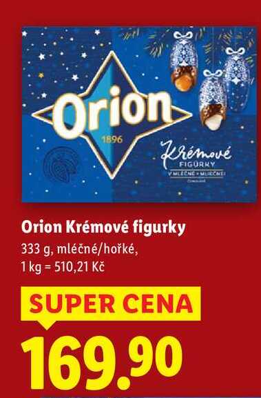 Orion Krémové figurky, 333 g