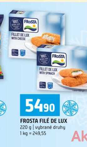 FROSTA FILÉ DE LUX 220 g vybrané druhy 