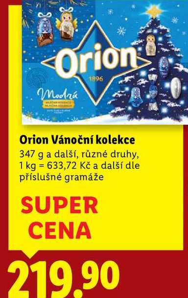Orion Vánoční kolekce, 347 g a další
