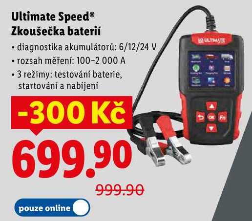 Ultimate Speed Zkoušečka baterií