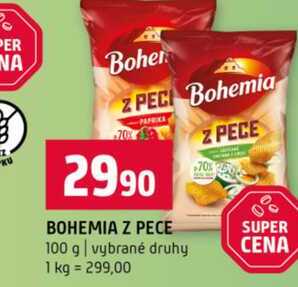 BOHEMIA Z PECE 100 g vybrané druhy