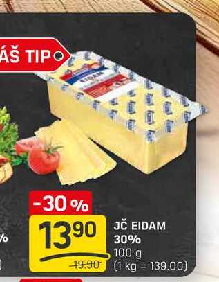 JČ EIDAM 30% 100 g
