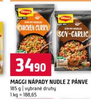 MAGGI NÁPADY NUDLE Z PÁNVE 185 g vybrané druhy 