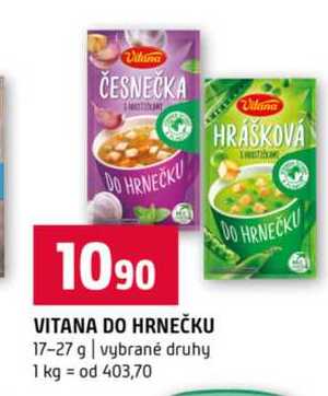 VITANA DO HRNEČKU 17-27 g vybrané druhy