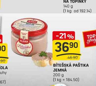 BÍTEŠSKÁ PAŠTIKA JEMNÁ 200 g 