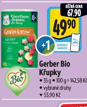 Gerber Bio Křupky 35 g