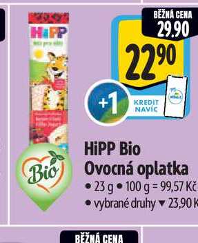 HiPP Bio Ovocná oplatka 23 g