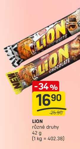 LION různé druhy 42 g 